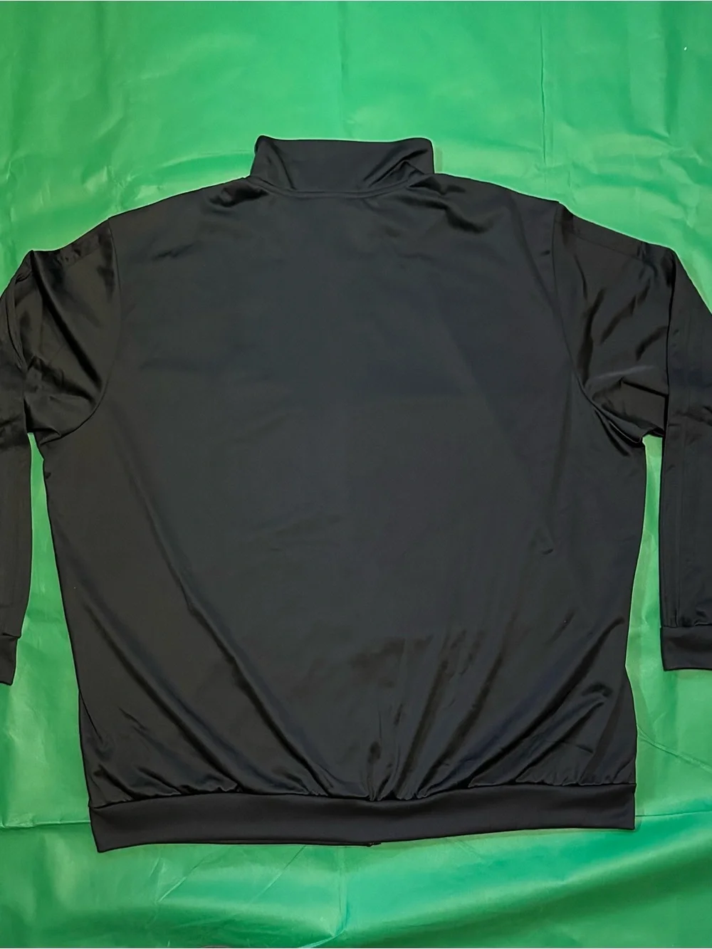 Adidas Men’s 3XL Black Full Zip Track Jacket Tonal Logo